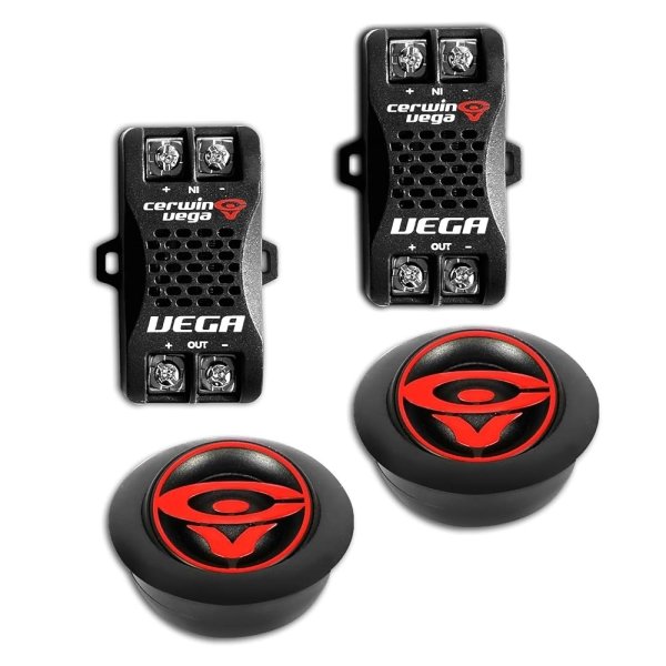 CERWIN-VEGA! 2025 Edition VT1-1" Silk Dome Tweeters (Pair),180Max Power Premium Quality Coaxial Car Audio Speakers- Sold in Pairs