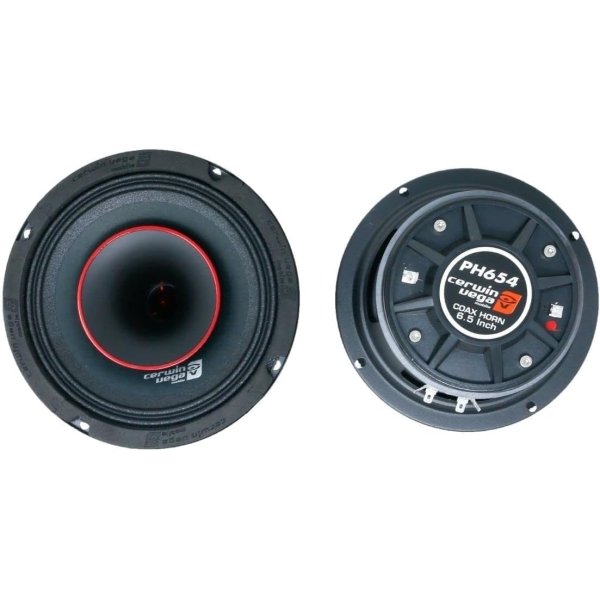 Cerwin Vega PH654 6.5" 600W 2-Way Pro Full-Range Coax Horn Speakers Black (Pair)