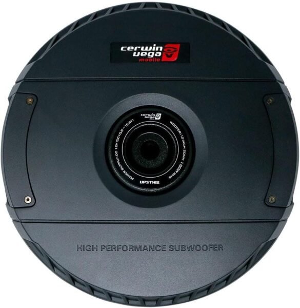 Cerwin Vega VPSTX12 12" Active Powered Spare Tire Subwoofer – Compact, High-Performance Bass Solution for Your Vehicle