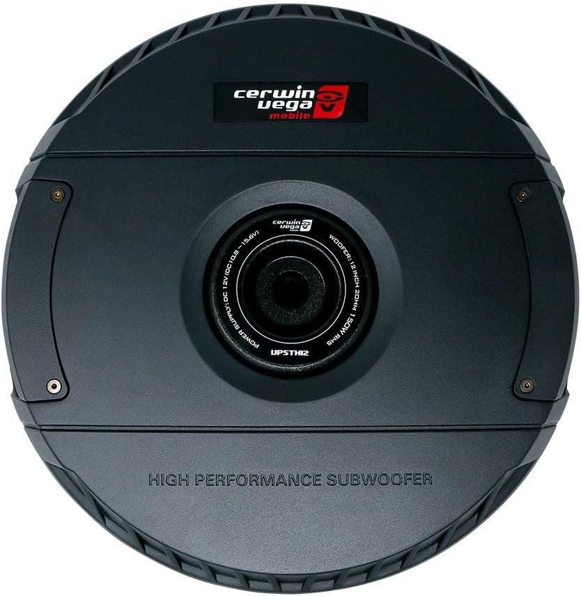 Cerwin Vega VPSTX12 12" Active Powered Spare Tire Subwoofer – Compact, High-Performance Bass Solution for Your Vehicle